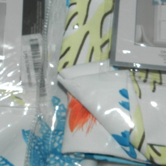 Lush Decor Coastal Reef Feather Light Filtering Window Valance🆕FAST📦🏃🏻💨⚡🚚 - Picture 13 of 16